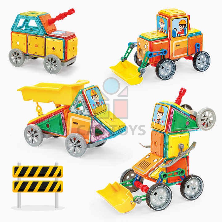 Magnetická stavebnica Heavy Equipment set 98ks - Magical Magnet II