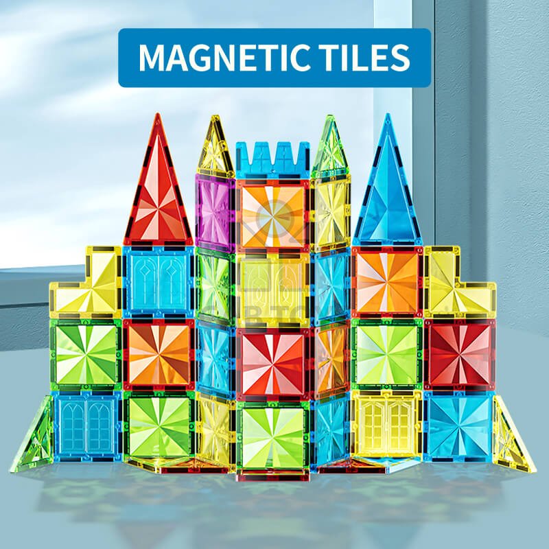 Magnetická stavebnice Diamond 45ks sada - Magnetic Tiles