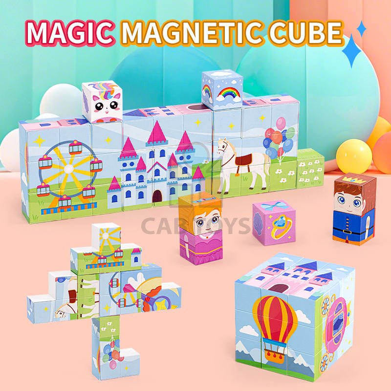 Magnetická stavebnice Magic Magnetic Cube - Princess