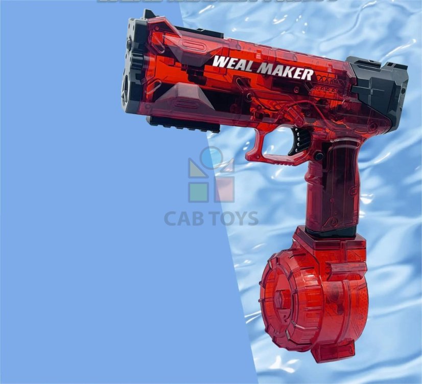 Elektrická vodní pistole WEAL MAKER - červená