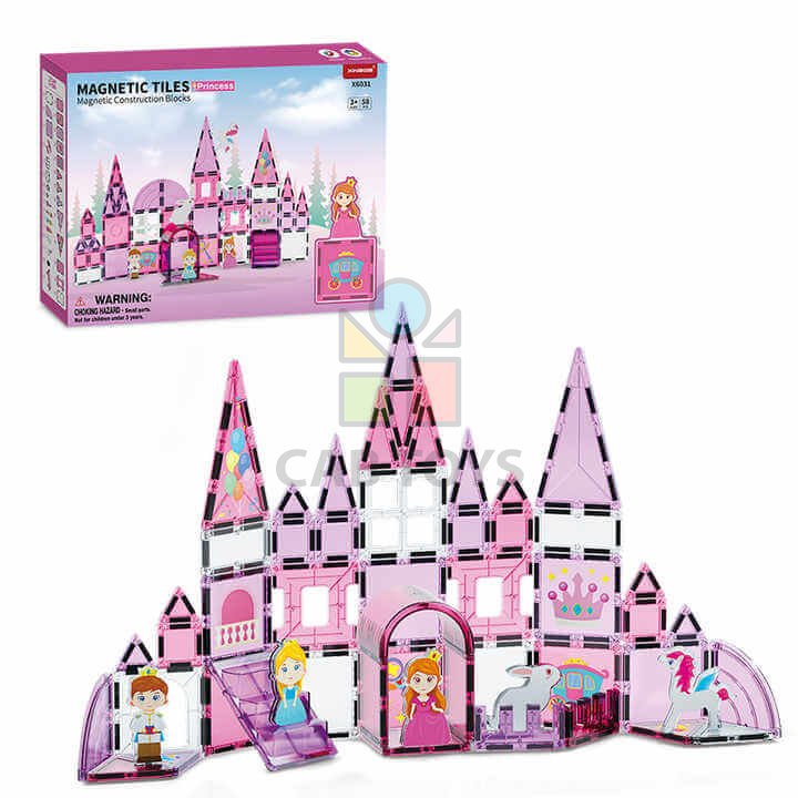 Magnetická stavebnica Princes 58ks - Magnetic Tiles