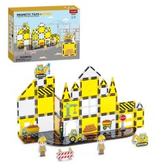 Magnetická stavebnice Engineering 47ks – Magnetic Tiles