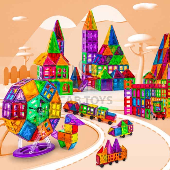 Magnetická stavebnice - 168 dílů + box