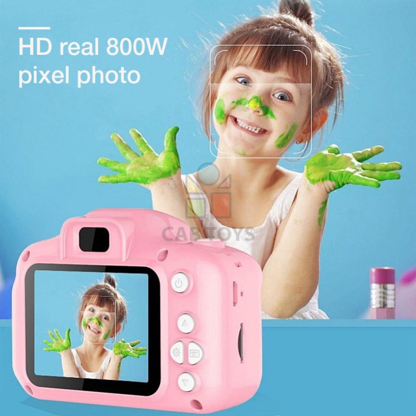 Mini dětský fotoaparát modrý