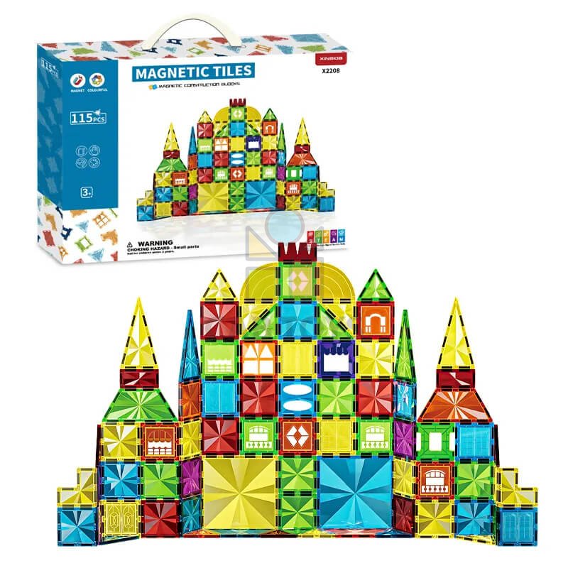 Magnetická stavebnica Diamond 115ks sada - Magnetic Tiles-KOPIE