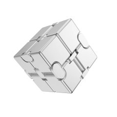 Infinity Cube Antistresová kostka kovová - silver