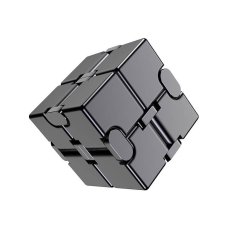 Infinity Cube Antistresová kostka kovová - černá