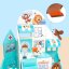 Magnetická stavebnice Pet Clinic Magnetic Tiles – veterinární klinika, 28 ks