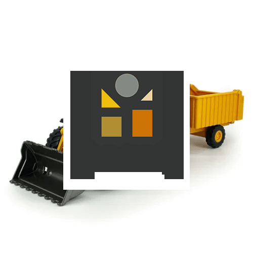 Pracovní autíčka - traktor s vlečkou