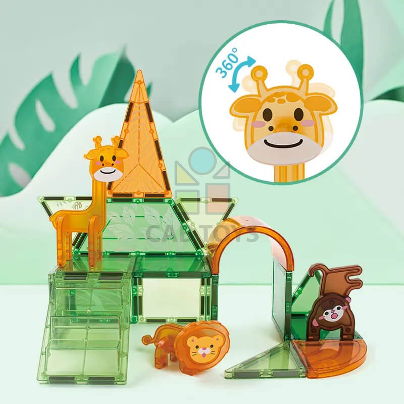 Magnetická stavebnice Animal sada 50ks – Magnetic Tiles