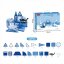 Magnetická stavebnice Ocean  sada 25ks – Magnetic Tiles