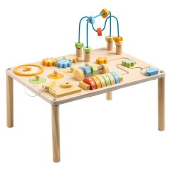 Dřevěný Montessori aktivní stůl pro děti 8v1