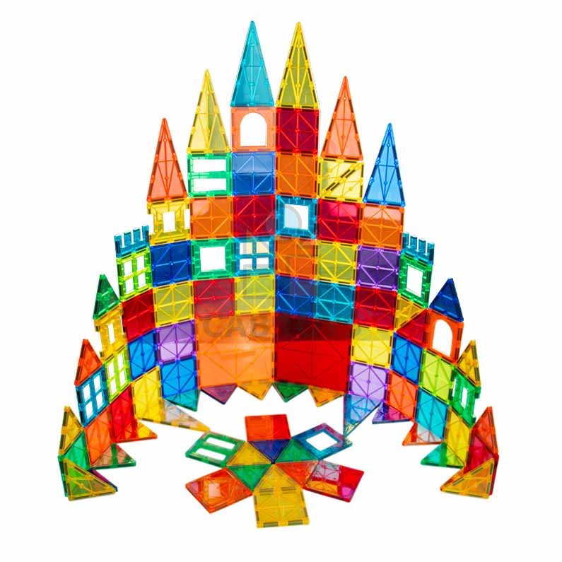Magnetická stavebnice pro děti sada 120ks – Magnetic Tiles II