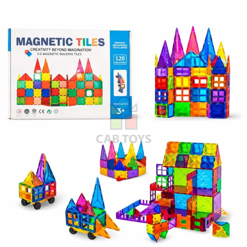 Magnetická stavebnice - 120 dílů