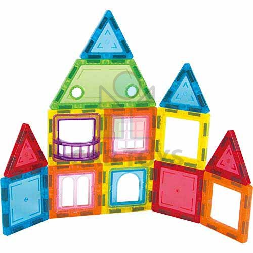 Magnetická stavebnica 48ks sada - Magnetic Tiles