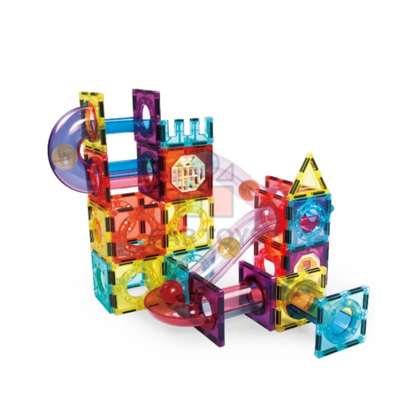 Magnetická stavebnica Marble Roller II 72ks sada - Magnetic Tiles