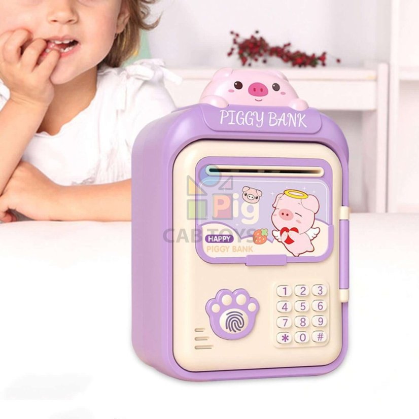 Elektronická pokladnička pro děti fialová