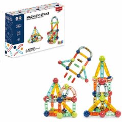 Magnetická stavebnica 38ks - Transparency Color Magnetic Sticks