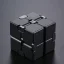 Infinity Cube Antistresová kostka kovová - černá