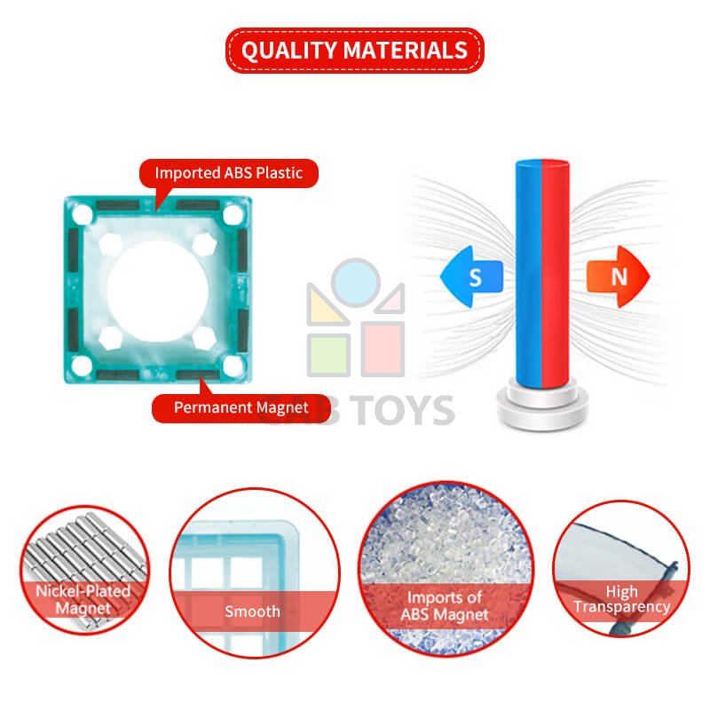 Magnetická stavebnica Marble Roller 58ks sada - Magnetic Tiles