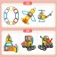 Magnetická stavebnice Heavy Equipment set 98ks - Magical Magnet II