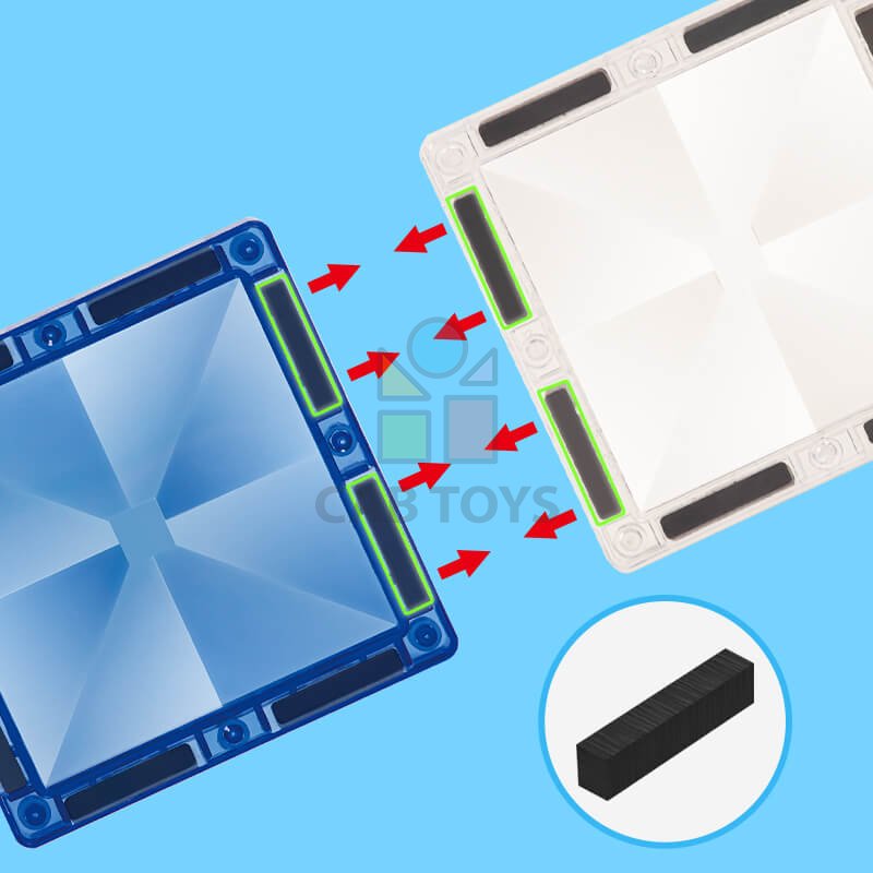 Magnetická stavebnica Window Art Ocean 40ks - Magnetic Tiles