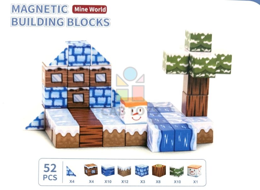 Magnetic Building Block - Mine World 52ks