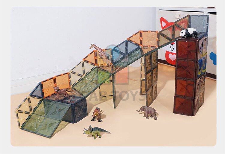 Magnetická stavebnice natural  100ks – Magnetic Tiles
