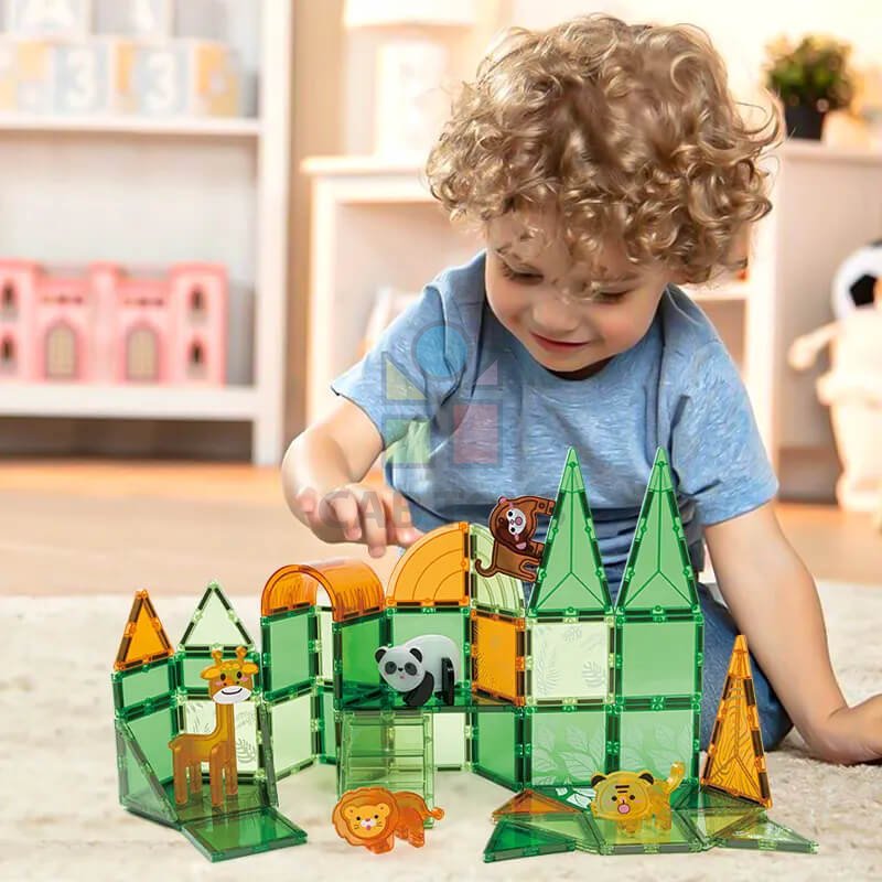 Magnetická stavebnice Animal sada 50ks – Magnetic Tiles