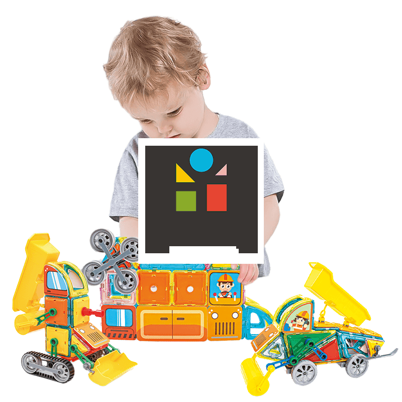 Magnetická stavebnica Heavy Equipment set 98ks - Magical Magnet II