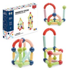 Magnetická stavebnica 32ks - Solid Color Magnetic Sticks