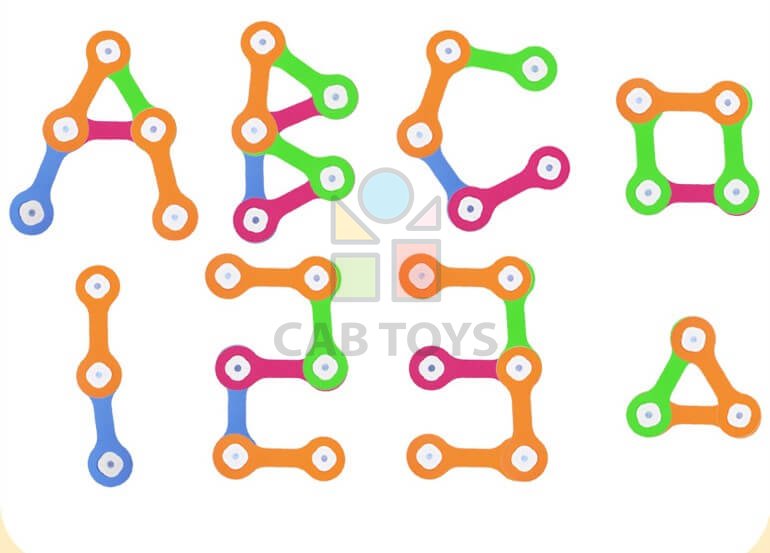 Magnetická stavebnice Flexy - 16ks