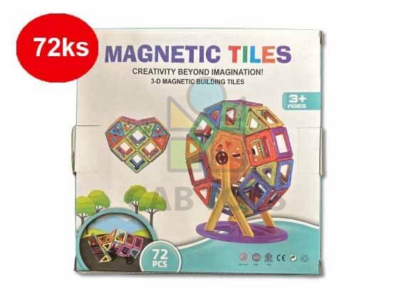 Magnetická stavebnice 72ks - Magnetic Tiles