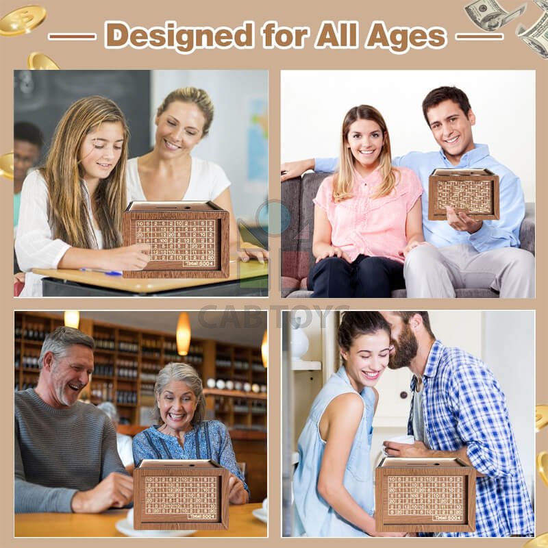 Pokladnička na šetrenie peňazí 10 000€ na opakované použitie