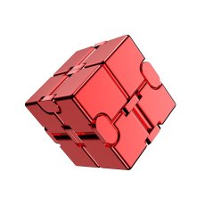 Infinity Cube Antistresová kocka kovová - červená Infinity Cube Antistresová kocka kovová - červená