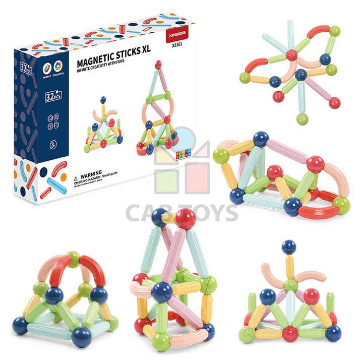 Magnetická stavebnica 32ks - Magnetic Sticks XL