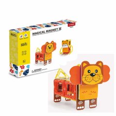 Magnetická stavebnice Happy Animal 60ks - Magical Magnet II