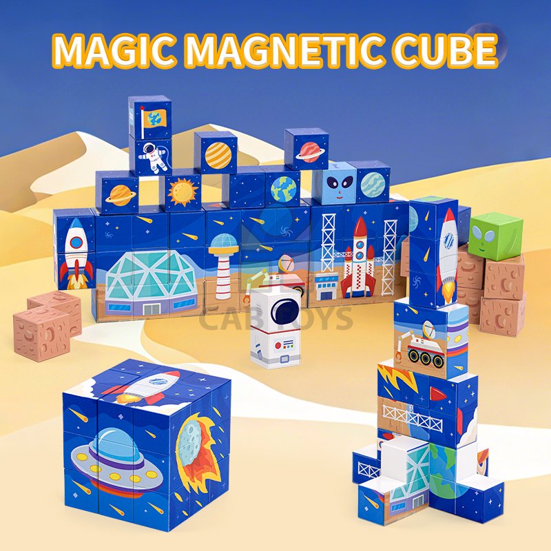 Magnetická stavebnice Magic Magnetic Cube - Space