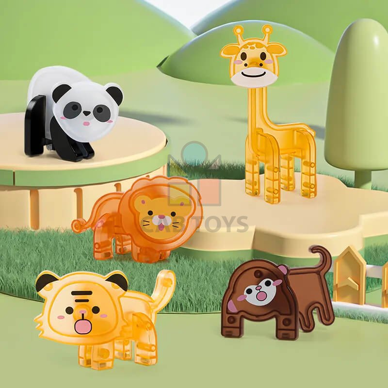 Magnetická stavebnice Animal sada 50ks – Magnetic Tiles