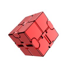 Infinity Cube Antistresová kostka kovová - červená