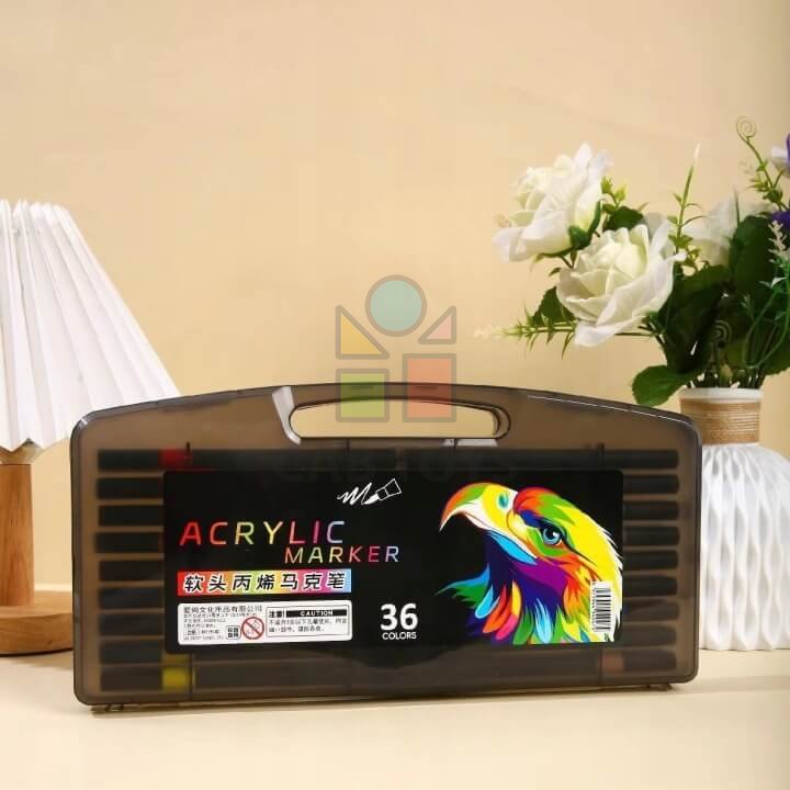 Akrylové pera 36ks - umělecký komplet