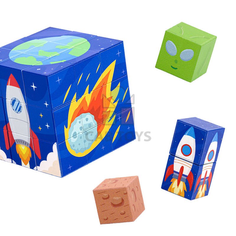 Magnetická stavebnice Magic Magnetic Cube - Space