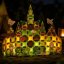 Magnetická stavebnica Garden Magnetic Tiles Mini – záhrada, 90 ks