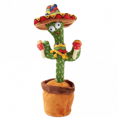 Tancujúci kaktus, spieva, opakuje a prehráva hudbu - Mexiko 1