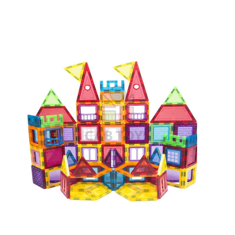 Magnetická stavebnica 106ks sada - Magnetic Tiles