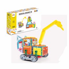 Magnetická stavebnice Heavy Equipment set 66ks - Magical Magnet II