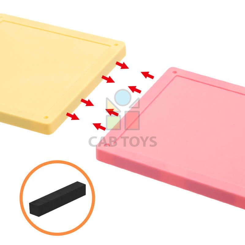 Magnetická stavebnice Store Magnetic Tiles – obchod a kavárna, 45 ks