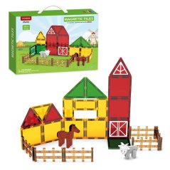 Magnetická stavebnice Farm sada 26ks – Magnetic Tiles