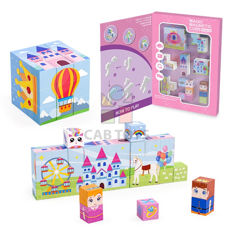 Magnetická stavebnice Magic Magnetic Cube - Princess