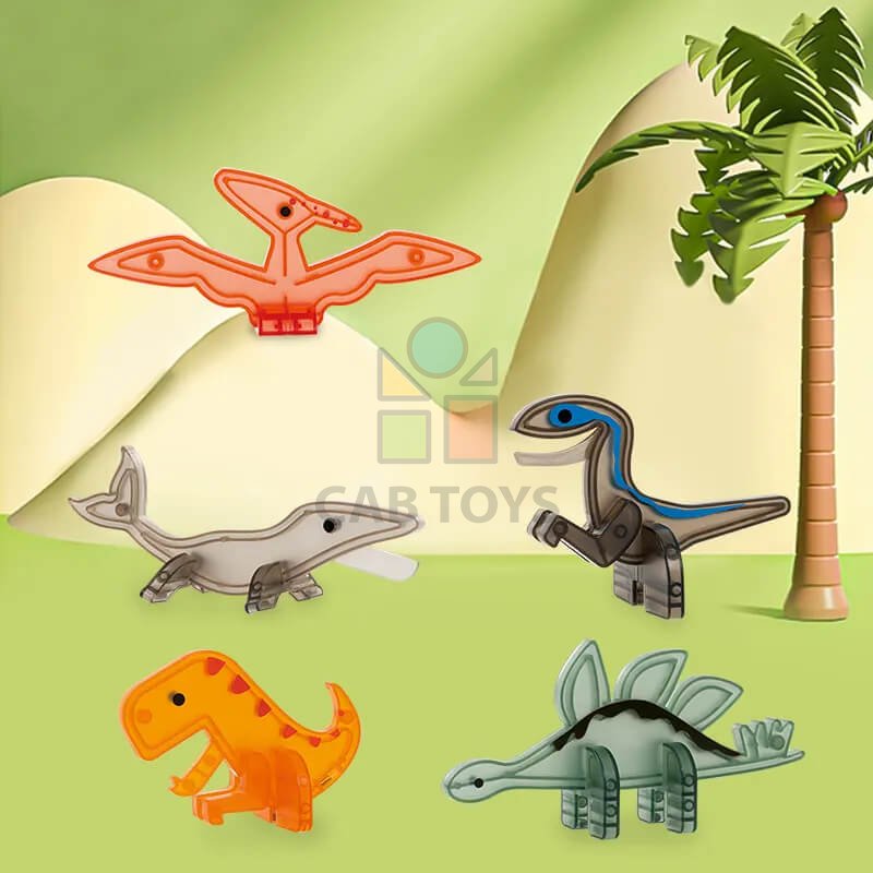 Magnetická stavebnice Dinosaur  sada 62ks – Magnetic Tiles